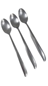 TWIN STAR Oneida Community Stainless Three Iced Tea SPOONS Teaspoons Crocker - Picture 1 of 2