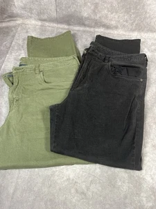 2 Tommy Bahama Boracay Brushed Twill 5 Pocket Hosen Salbeigrün/Schwarz 40 X30 - Bild 1 von 10