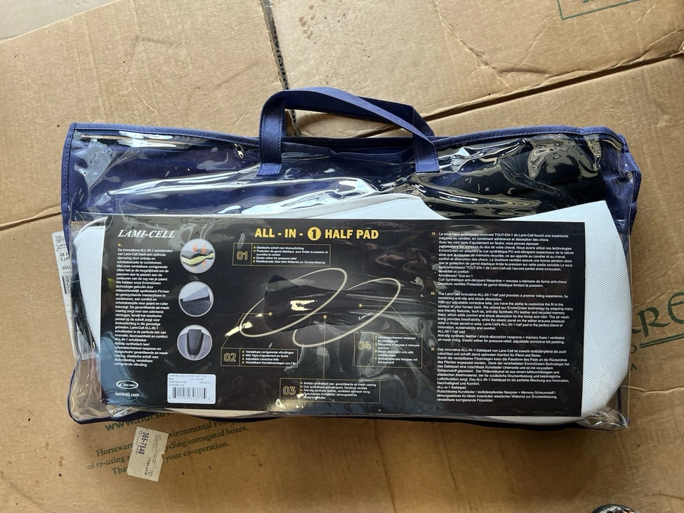 Media almohadilla inglesa blanca Lami Cell Shim nueva con etiquetas Foto 1 de 3