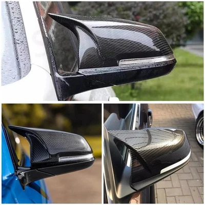 Tapas de cubierta de espejo estilo M3 de fibra de carbono diestro+derecho para BMW F20 F21 F30 F32 F36 M2 2 PIEZAS Foto 1 de 4