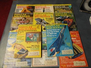 Magazine mécanique populaire vintage 1970 lot de 11 - Photo 1/4