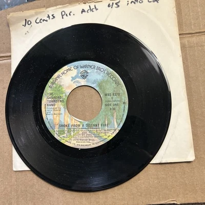 The Sanford Townsend Band Smoke From A Distant Fire/Lou 1976 Warner Bros 45 - Image 1 of 4