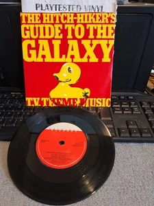HITCHHIKERS GUIDE TO THE GALAXY BBC THEME MUSIC 1980 / DISASTER AREA 7" VG++ 45 - Picture 1 of 3