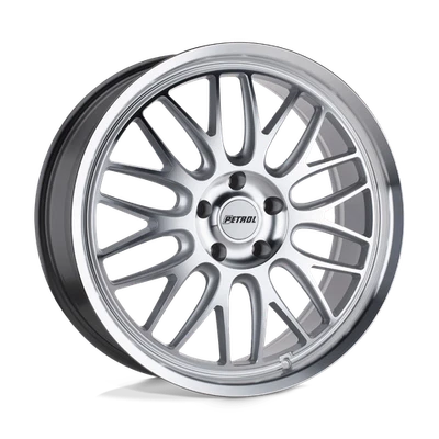 Petrol P4C 20X8.5 +40 Silver Machined Wheel Rim 5X108 5X4.25 (QTY 1) - Image 1 of 4