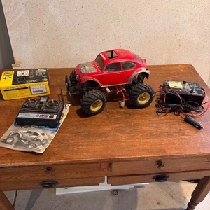 VINTAGE ORIGINAL 1980`s TAMIYA MONSTER BEETLE 58060 (1986) With Chargers! - Picture 1 of 24