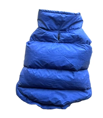 32 DEGREES BLUE PUFFER DOWN VEST DOG JACKET COAT SMALL 16" CHEST - Image 1 of 4
