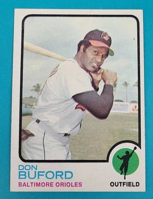1973 Topps #183 Don Buford Baltimore Orioles BASEBALL Card 3B - Image 1 of 2