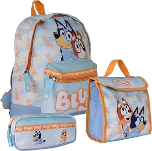 Boys Girls Bluey & Bingo Kids Backpack, Lunch Bag & Pencil Case - Picture 1 of 6