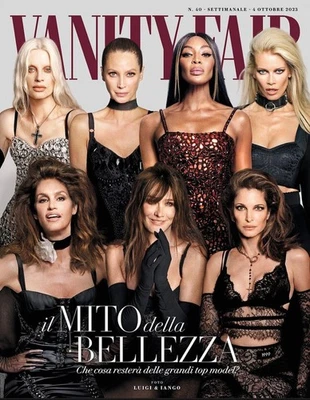 NAOMI Schiffer SEYMOUR Carla Bruni TURLINGTON Vanity FAIR Magazine October 2023 - Image 1 of 2