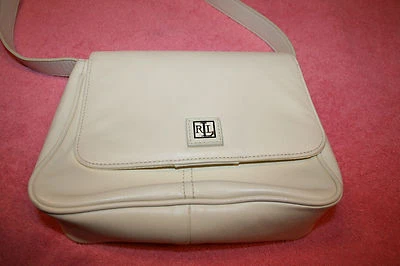 Cartera de cuero blanca Ralph Lauren vintage  Foto 1 de 4