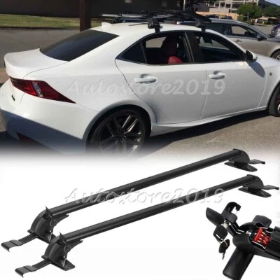 For LEXUS GS350 IS350 ES350 Top Roof Rack Cross Bar 43.3" Luggage Carrier Lock Foto 1 de 4