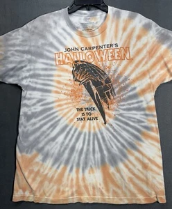 Camiseta TIE DYE Halloween 1978 Michael Myers. Unión ondulada tamaño grande - Imagen 1 de 6