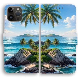 Funda de teléfono con texto personalizada para Apple iPhone Series - Beach Tropical Island - Imagen 1 de 1