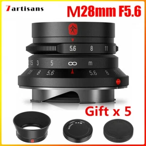 7artisans 28mm F5.6 Full Frame Wide Angle Lens for Leica M L/M Mount M10 Camera - Picture 1 of 12