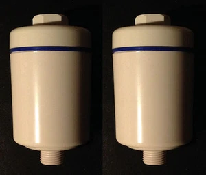 Two Pure Bath 6 Stage Shower Water Filter systems - White Finish - Picture 1 of 3