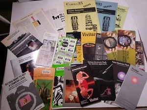 Vivitar Camera/Lens Vintage Brochure/Catalog/Advertising Lot Of 25 - Picture 1 of 11