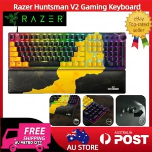 RAZER Huntsman V2 Mechanical Gaming Keyboard PUBG BATTLEGROUNDS Edition Wired - Picture 1 of 9