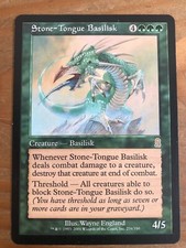 Stone-Tongue Basilisk Odyssey RARE MTG