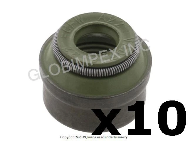 VOLVO (1999-2016) Valve Stem Seal (6 mm) (10 PCS) OEM CORTECO + 1 YEAR WARRANTY - Image 1 of 1