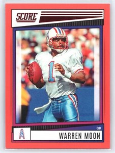 2022 Panini Score Warren Moon #6 Red Parallel