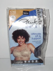 Playtex 18 Hour Ultimate Lift & Support Bra Wirefree 44C Blue Velvet 4745 New (o - Picture 1 of 2