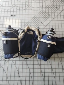 The North Face Waist Bag Fanny Pack with 2 Water Bottle Pockets Blue Large Deep - Picture 1 of 16