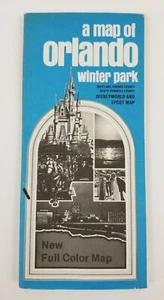 1982 Map of Orlando Winter Park - Disney World & Epcot Map - Picture 1 of 7