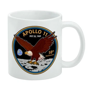 Parche NASA Apolo 11 50 Aniversario con Águila en la Luna Taza Blanca - Imagen 1 de 5