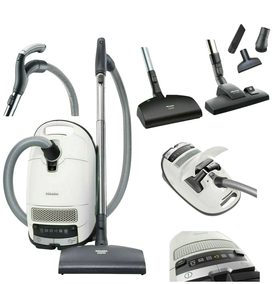 Miele SGDE0 Canister Vacuum Cleaner - White