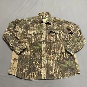 Vintage Cabelas USA Men's 2XL Tall Realtree Camo Long Sleeve Button Up Shirt - Picture 1 of 14