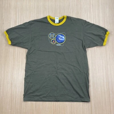 Camisa Gráfica De Colección Sin Límites Para Hombres Grande Verde Cyber Surf Lab Años 90 Y2K Rtro Foto 1 de 4