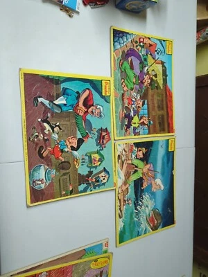 Lote de 3 rompecabezas bandeja Pinocho Walt Disney de Jaymar Foto 1 de 4