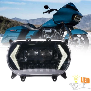 For Harley Davidson Road Glide 2015-2024 LED Headlight DRL Turn Signal Lamp - Picture 1 of 7