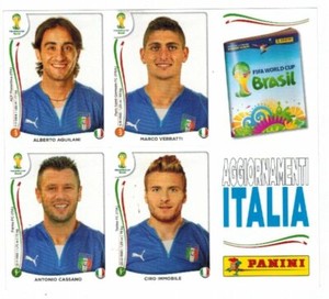 Brasil 2014 Update Stickers Italy Panini World Cup