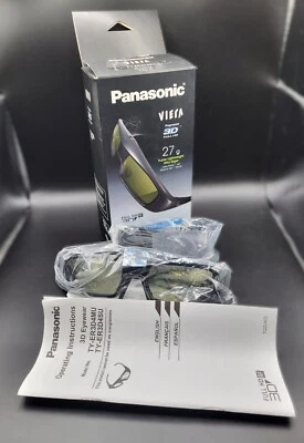 Panasonic TY-ER3D4S Active Shutter Full HD 3D Progressive Glasses Bluetooth NEW - Image 1 of 4
