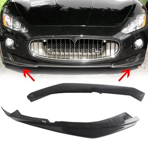 Real Carbon Fiber Front Bumper Splitter Lip For Maserati GranTurismo Coupe 08-14 - Picture 1 of 14
