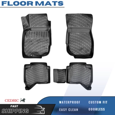 Tapetes forro de coche para Toyota Hilux 2004-2015 3D goma TPE todo tipo de clima negro Foto 1 de 4