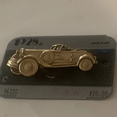 Broche prendedor coche Rolls Royce vintage coche antiguo automóvil novedad 1928 joyería Foto 1 de 4