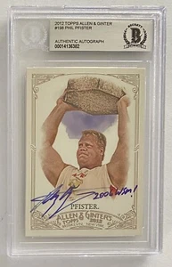 PHIL PFISTER SIGNED "2006 WSM" 2012 TOPPS ALLEN & GINTER #198 BECKETT AUTO BAS - Picture 1 of 2