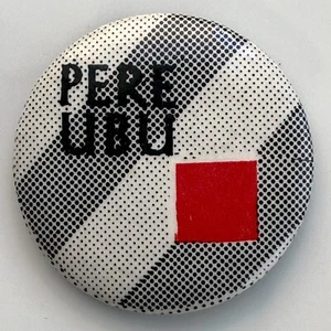 Rare vintage 1979 PERE UBU promo badge New Picnic Time pin David Thomas button - Picture 1 of 2