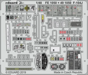 EDUARD Accessories: F-104J for Kinetic Scale 1/48 - FE1050 - Imagen 1 de 1