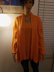 plus size orange cardigan