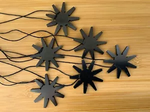 Shungite pendant , Nine -limbed Sun, EMF protection - Picture 1 of 3