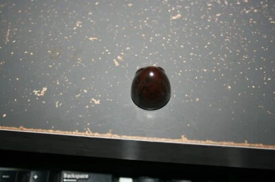 Vintage Tube Radio Brown Bakelite Acorn Bullet Knob Brown 3/4" Dia. - Image 1 of 2