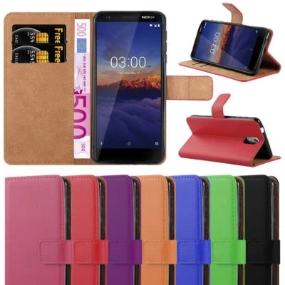 For Nokia 3.1 Phone Case Leather Wallet Book Flip Folio Stand View Cover - Image 1 of 4