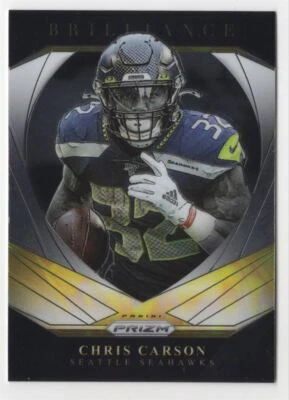 2020 Panini Prizm Brilliance Chris Carson Seattle Seahawks #15 - Image 1 of 2