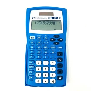 Texas Instruments TI-30XIIS Calcolatrice scientifica fondamentale a 2 linee - Blu - Foto 1 di 7