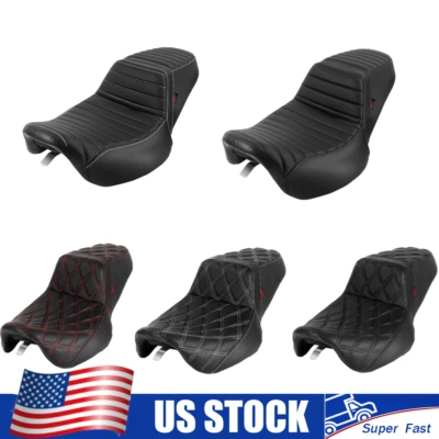 Diamond / Stripe Style 1-Piece Seat For Harley Road King Street Glide 1997-2007  Foto 1 de 4