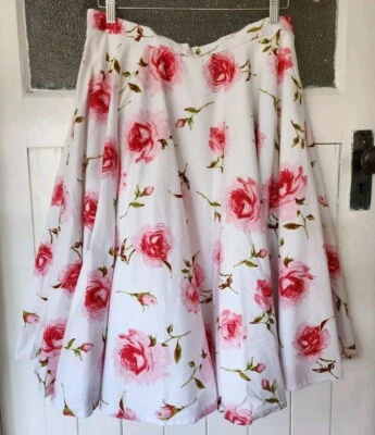 Miss Elinor womens gorgeous 50's style circle skirt size L (12) - Image 1 of 3