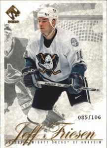 2001-02 Private Stock Gold #1 Jeff Friesen /106 - NM-MT